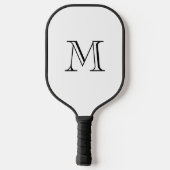 Einfache, fette, monogrammierte Initiale Pickleball Schläger (Rückseite)