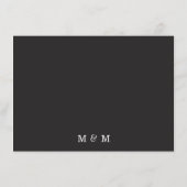 Einfache fette Schwarz-Weiß-Details für eine klein Begleitkarte (Rückseite)