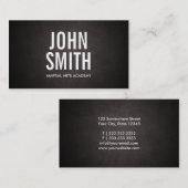 Einfache, fette Text Martial Arts Business Card Visitenkarte (Vorne/Hinten)