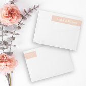 Einfache fette Typografie Pfirsichrosa Hochzeit