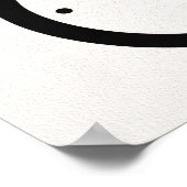 Einfache fette Typografie trendiger moderner Poste Poster (Ecke)