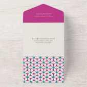 Einfache fette Vintag Magenta All In One Einladung (Außenbereich)