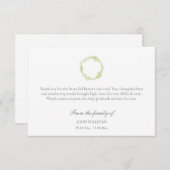 Einfache Feuersignatur Beerdigung Danke (Vorne/Hinten)