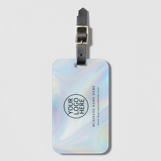 Einfache Firmenlogos für anspruchsvolle Mitarbeite Gepäckanhänger (Vorderseite Vertikal)