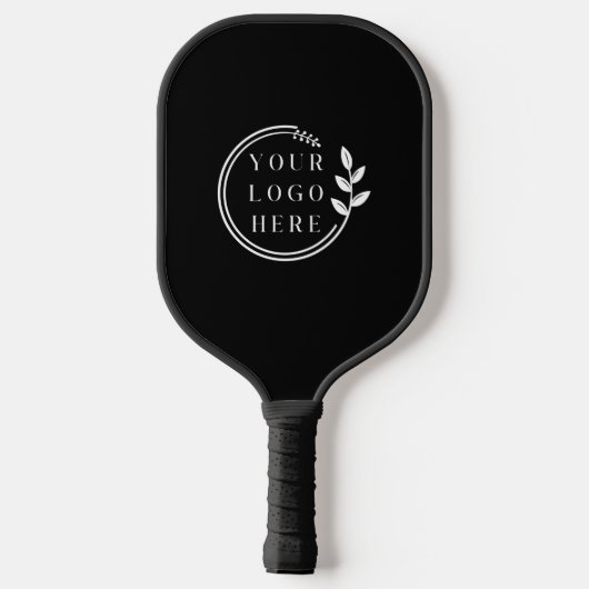 Einfache Firmenlogos für Unternehmen Pickleball Schläger (Rückseite)