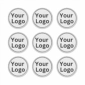 Einfache Firmenlogos für Vinyl-Aufkleber nach Maß Aufkleber (Vorderseite)