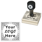 Einfache Firmenlogos Große Briefmarke aus Kautschu Gummistempel (Stempel)