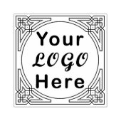 Einfache Firmenlogos Große Briefmarke aus Kautschu Gummistempel (Prägung)