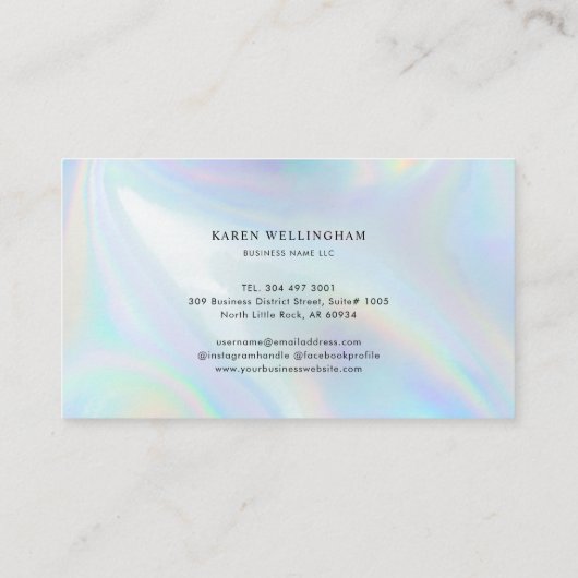 Einfache Firmenlogos - kundenspezifisch Visitenkarte (Rückseite)