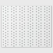 Einfache Firmenlogos und Text-Tiny-Elemente weiß Geschenkpapier (Flach)