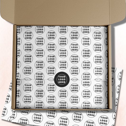 Einfache Firmenlogos-Verpackung Seidenpapier