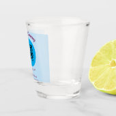 Einfache Firmenwebsite Barcode QR Name hinzufügen Schnapsglas (Rechts)