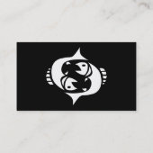 einfache Fische Visitenkarte (Rückseite)