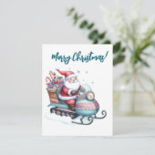 Einfache Fischerei Feiertagskarte (Stehend Vorderseite)