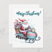 Einfache Fischerei Feiertagskarte (Vorne/Hinten)