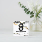 Einfache Fitness Quadratische Visitenkarte (Stehend Vorderseite)