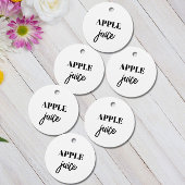 Einfache Flaschenmarken Geschenkanhänger