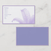 Einfache Flieder Visitenkarte (Vorne/Hinten)