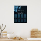 Einfache Flora Gold Geometrische Rahmen Poster (Küche)