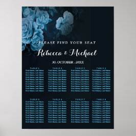 Einfache Flora Gold Geometrische Rahmen Poster