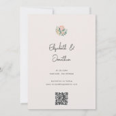 Einfache Florale Eukalyptus-Pampasgras-Protea Save The Date (Rückseite)