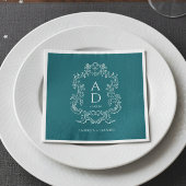 Einfache Florale Hochzeitsservietten Serviette