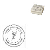 Einfache florale Kundenfirmen Gummistempel (Stempel)