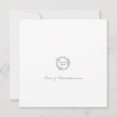 Einfache florale Muttertagskarte Karte (Rückseite)