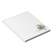Einfache florale Notepad Notizblock (angewinkelt)