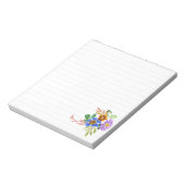 Einfache florale Notepad Notizblock (Rotiert)