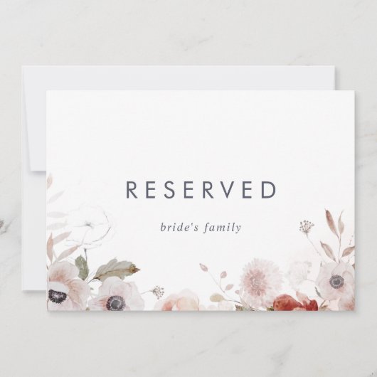 Einfache florale Unterschrift (Vorderseite)