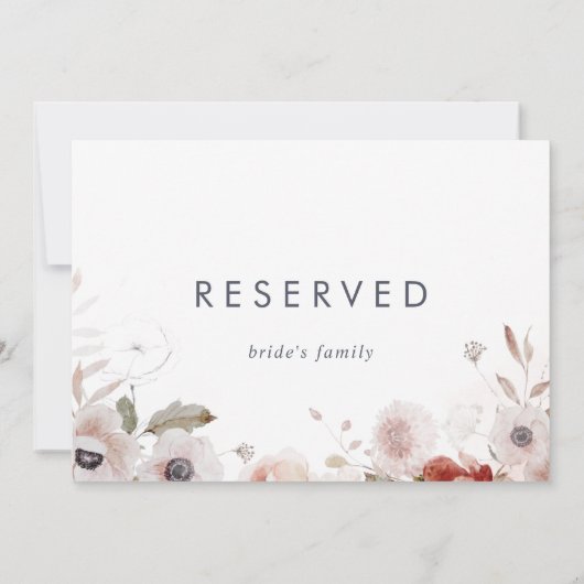 Einfache florale Unterschrift (Rückseite)