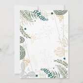 Einfache florale Zwei-Foto-Ferienkarte Dankeskarte (Rückseite)