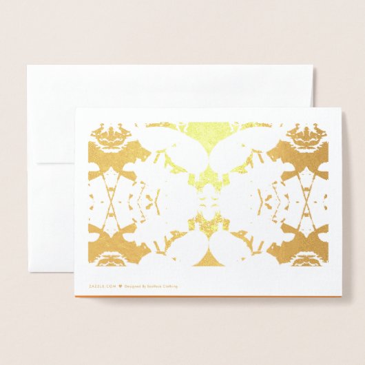 Einfache Foil Cards Folienkarte (Rückseite mit Umschlag)