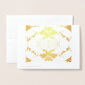 Einfache Foil Cards Folienkarte (Rückseite mit Umschlag)