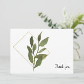 Einfache Foliage Beerdigung White Danke (Stehend Vorderseite)