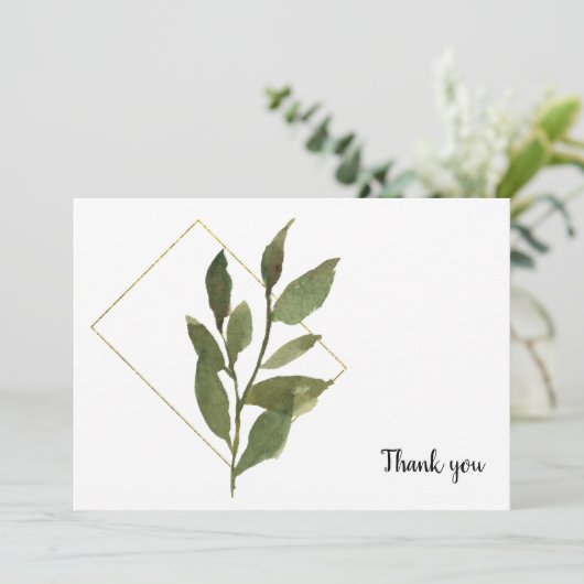 Einfache Foliage Beerdigung White Danke (Stehend Vorderseite)