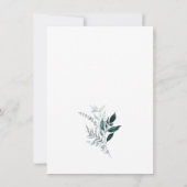 Einfache Foliage Blätter Garden Woodland Wedding Einladung (Rückseite)