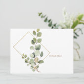 Einfache Foliage Gold Text Beerdigung Vielen Dank Dankeskarte (Stehend Vorderseite)