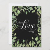 Einfache Foliage/Hochzeit Ankündigung (Rückseite)