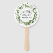 Einfache Foliage Hochzeit Fächer (Vorderseite)
