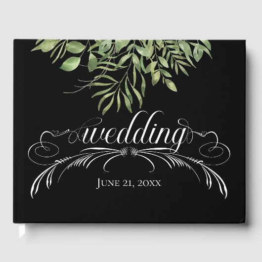 Einfache Foliage, Hochzeit Gästebuch (Vorderseite)