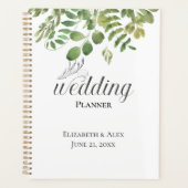 Einfache Foliage, Hochzeitsplaner-Notebook Planer (Vorderseite)