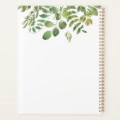Einfache Foliage, Hochzeitsplaner-Notebook Planer (Rückseite)