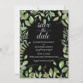 Einfache Foliage, Save the Date Hochzeit (Vorderseite)