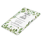 Einfache Foliage /Save the Date /Hochzeit Magnet (Linke Seite)