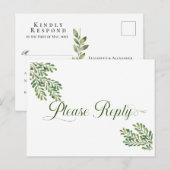 Einfache Foliage-UAWG Postkarte (Vorne/Hinten)