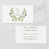 Einfache Foliage Visitenkarte (Vorne/Hinten)