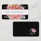 Einfache Folien, Hochzeiten Website UAWG Mini Busi Visitenkarte (Vorne/Hinten)