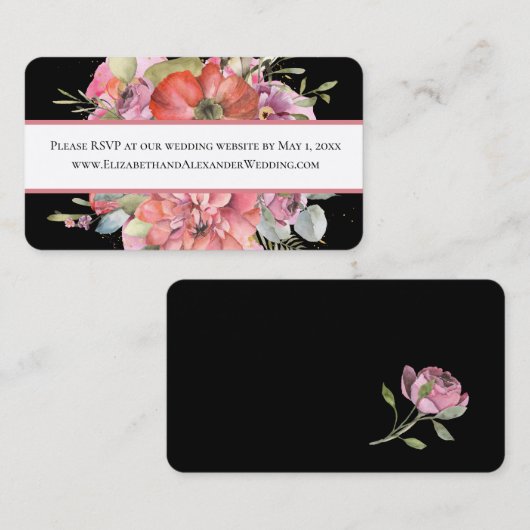 Einfache Folien, Hochzeiten Website UAWG Mini Busi Visitenkarte (Vorne/Hinten)